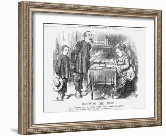 Renewing the Lease, 1870-Joseph Swain-Framed Giclee Print