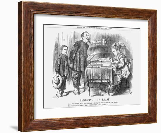 Renewing the Lease, 1870-Joseph Swain-Framed Giclee Print