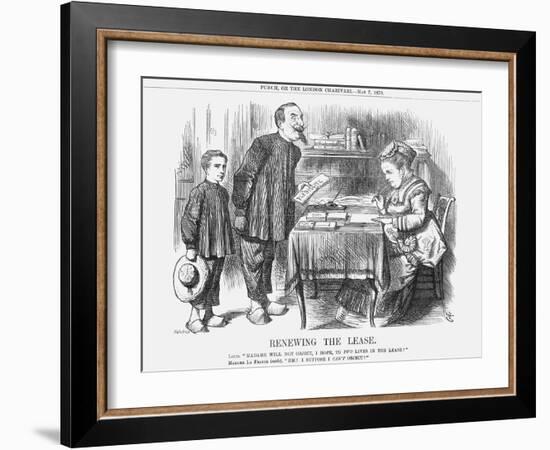 Renewing the Lease, 1870-Joseph Swain-Framed Giclee Print