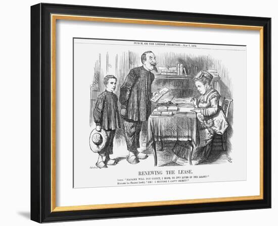 Renewing the Lease, 1870-Joseph Swain-Framed Giclee Print