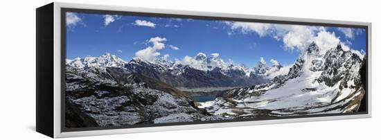 Renjo Pass of Mount Everest, Sagarmatha Nat'l Park, UNESCO World Heritage Site, Nepal-Jochen Schlenker-Framed Premier Image Canvas