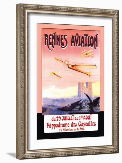 Rennes Aviation-F. Boursier-Framed Art Print