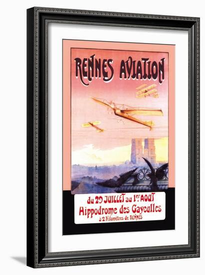 Rennes Aviation-F. Boursier-Framed Art Print