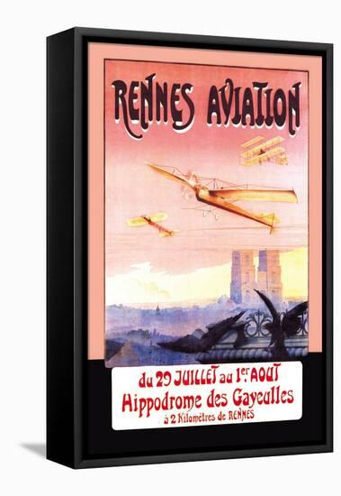 Rennes Aviation-F. Boursier-Framed Stretched Canvas