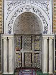 Islamic Tilework, Gurgi Mosque, Built in 1833 by Mustapha Gurgi, Tripoli, Libya-Rennie Christopher-Framed Premier Image Canvas