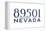 Reno, Nevada - 89501 Zip Code (Blue)-Lantern Press-Framed Stretched Canvas