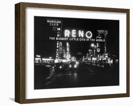 Reno Nevada, Circa 1950s-null-Framed Photo