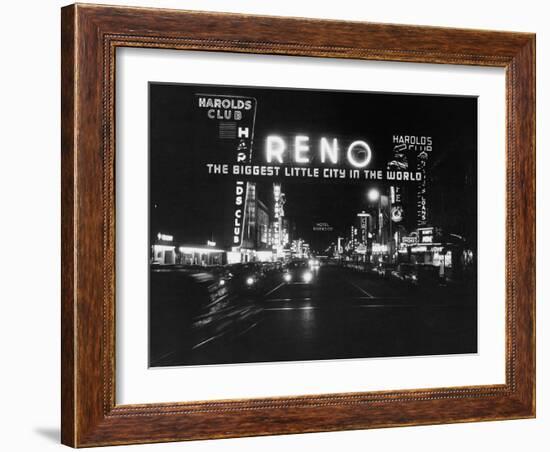 Reno Nevada, Circa 1950s-null-Framed Photo