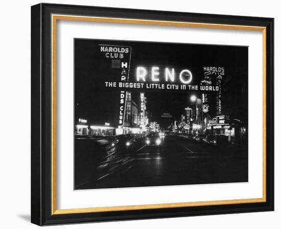 Reno Nevada, Circa 1950s-null-Framed Photo