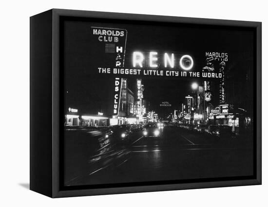 Reno Nevada, Circa 1950s-null-Framed Stretched Canvas