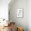 Reno, Nevada - Latitude and Longitude (Blue)-Lantern Press-Framed Stretched Canvas displayed on a wall