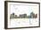 Reno Nevada Skyline MCLR 1-Marlene Watson-Framed Giclee Print