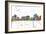 Reno Nevada Skyline MCLR 1-Marlene Watson-Framed Giclee Print