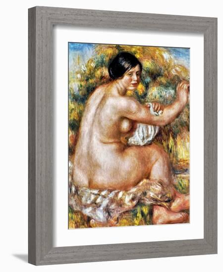 Renoir: Bather, 1912-Pierre-Auguste Renoir-Framed Giclee Print