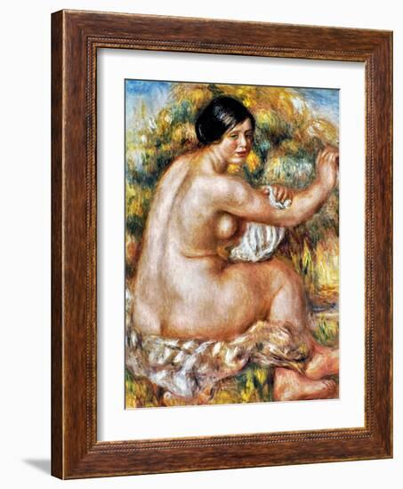 Renoir: Bather, 1912-Pierre-Auguste Renoir-Framed Giclee Print