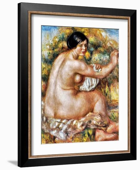 Renoir: Bather, 1912-Pierre-Auguste Renoir-Framed Giclee Print