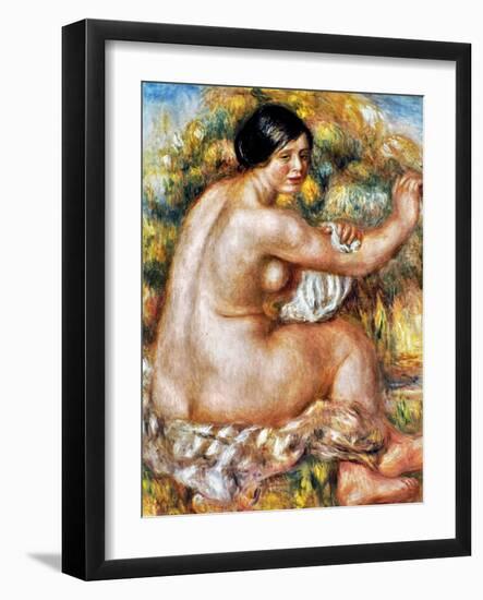 Renoir: Bather, 1912-Pierre-Auguste Renoir-Framed Giclee Print