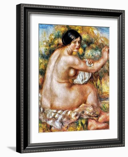 Renoir: Bather, 1912-Pierre-Auguste Renoir-Framed Giclee Print