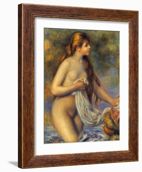 Renoir: Bather-Pierre-Auguste Renoir-Framed Giclee Print