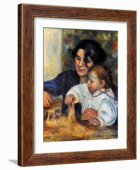 Renoir: Gabrielle And Jean-Pierre-Auguste Renoir-Framed Giclee Print