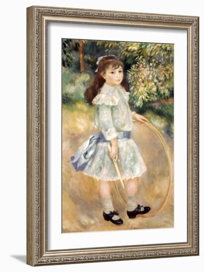 Renoir: Girl/Hoop, 1885-Pierre-Auguste Renoir-Framed Giclee Print