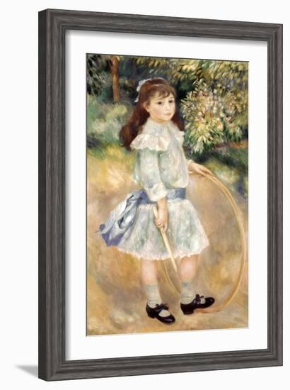 Renoir: Girl/Hoop, 1885-Pierre-Auguste Renoir-Framed Giclee Print