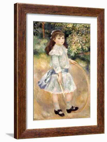 Renoir: Girl/Hoop, 1885-Pierre-Auguste Renoir-Framed Giclee Print