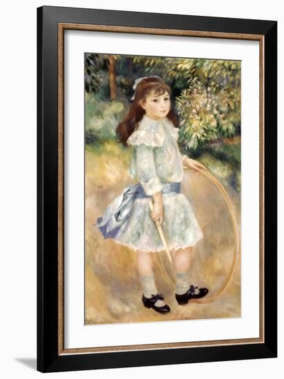 Renoir: Girl/Hoop, 1885-Pierre-Auguste Renoir-Framed Giclee Print