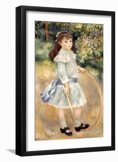 Renoir: Girl/Hoop, 1885-Pierre-Auguste Renoir-Framed Giclee Print