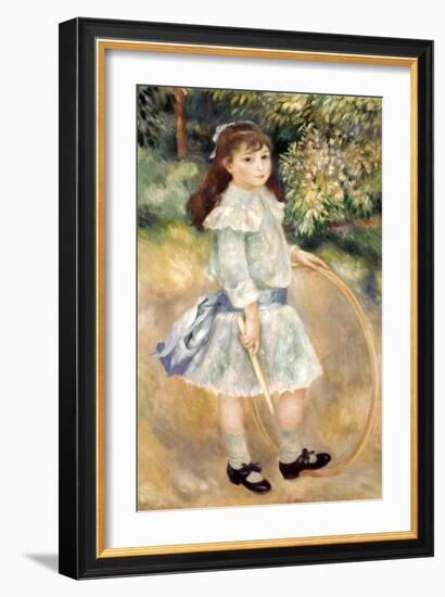 Renoir: Girl/Hoop, 1885-Pierre-Auguste Renoir-Framed Giclee Print