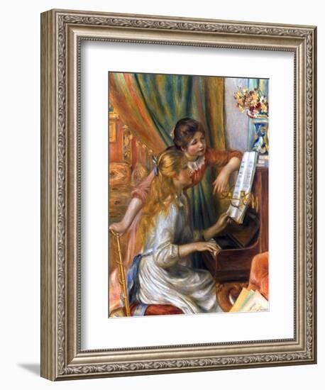 Renoir: Girls/Piano, 1892-Pierre-Auguste Renoir-Framed Giclee Print