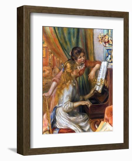 Renoir: Girls/Piano, 1892-Pierre-Auguste Renoir-Framed Giclee Print