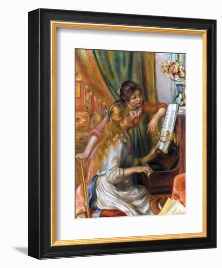 Renoir: Girls/Piano, 1892-Pierre-Auguste Renoir-Framed Giclee Print