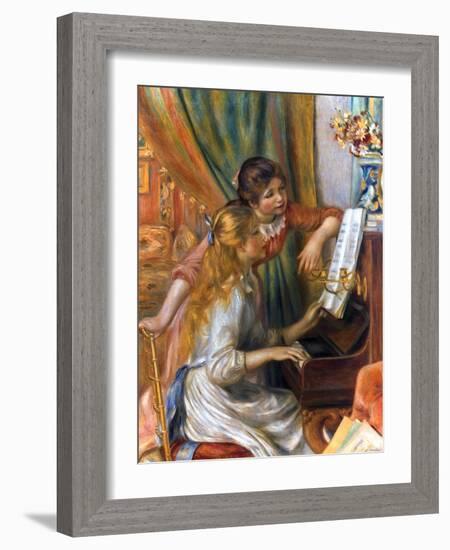 Renoir: Girls/Piano, 1892-Pierre-Auguste Renoir-Framed Giclee Print