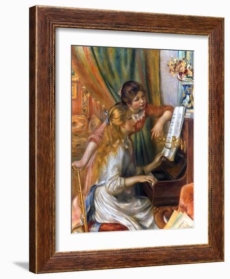 Renoir: Girls/Piano, 1892-Pierre-Auguste Renoir-Framed Giclee Print