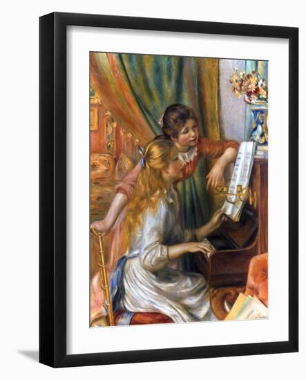 Renoir: Girls/Piano, 1892-Pierre-Auguste Renoir-Framed Giclee Print