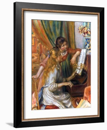 Renoir: Girls/Piano, 1892-Pierre-Auguste Renoir-Framed Giclee Print