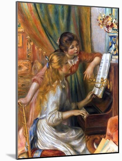 Renoir: Girls/Piano, 1892-Pierre-Auguste Renoir-Mounted Giclee Print