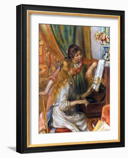 Renoir: Girls/Piano, 1892-Pierre-Auguste Renoir-Framed Giclee Print