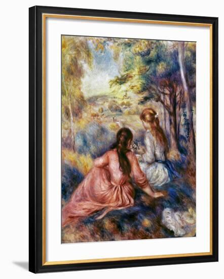 Renoir: Meadow, C1890-Pierre-Auguste Renoir-Framed Giclee Print