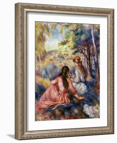 Renoir: Meadow, C1890-Pierre-Auguste Renoir-Framed Giclee Print
