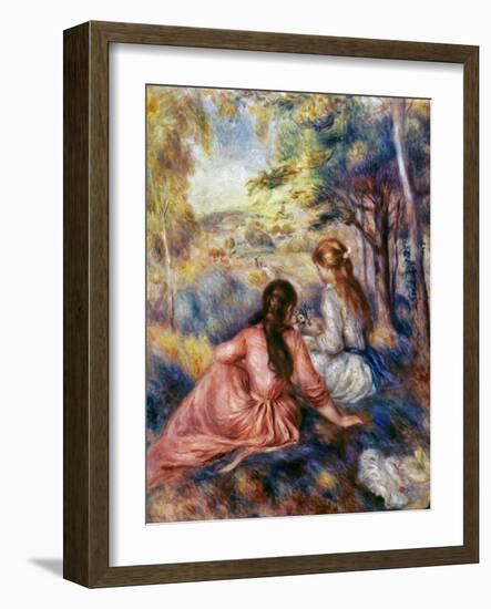 Renoir: Meadow, C1890-Pierre-Auguste Renoir-Framed Giclee Print