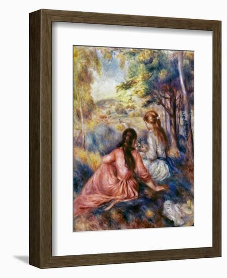 Renoir: Meadow, C1890-Pierre-Auguste Renoir-Framed Giclee Print