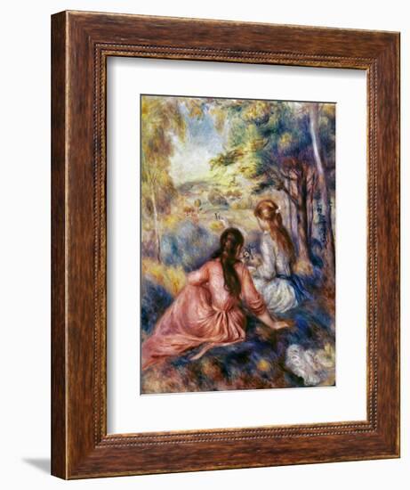 Renoir: Meadow, C1890-Pierre-Auguste Renoir-Framed Giclee Print