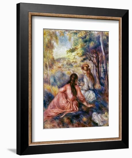 Renoir: Meadow, C1890-Pierre-Auguste Renoir-Framed Giclee Print