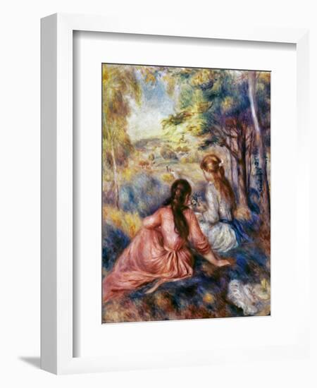 Renoir: Meadow, C1890-Pierre-Auguste Renoir-Framed Giclee Print