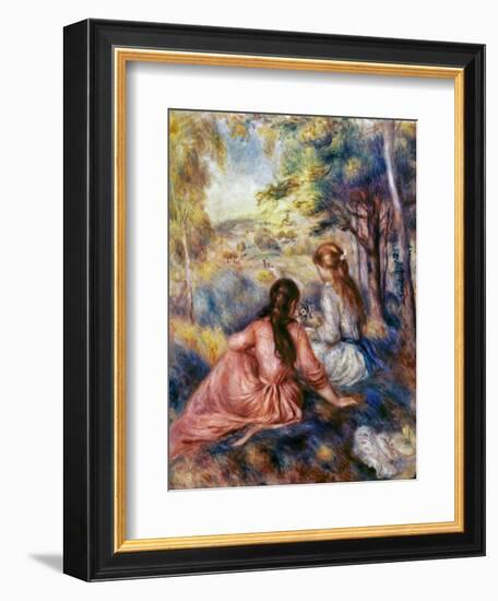 Renoir: Meadow, C1890-Pierre-Auguste Renoir-Framed Giclee Print