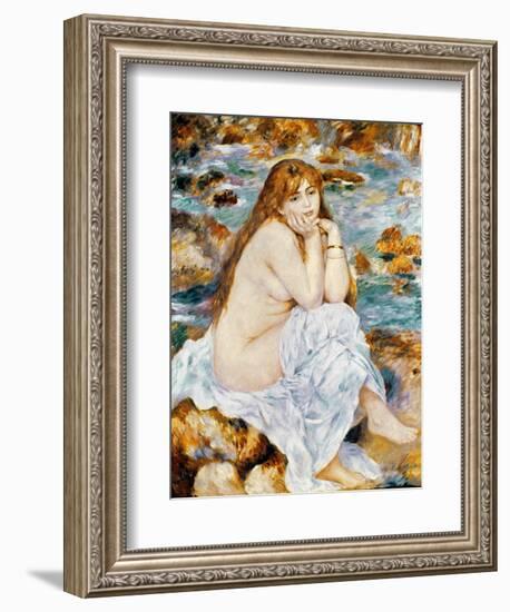 Renoir: Seated Bather, 1885-Pierre-Auguste Renoir-Framed Giclee Print