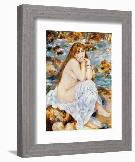 Renoir: Seated Bather, 1885-Pierre-Auguste Renoir-Framed Giclee Print