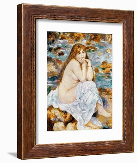 Renoir: Seated Bather, 1885-Pierre-Auguste Renoir-Framed Giclee Print